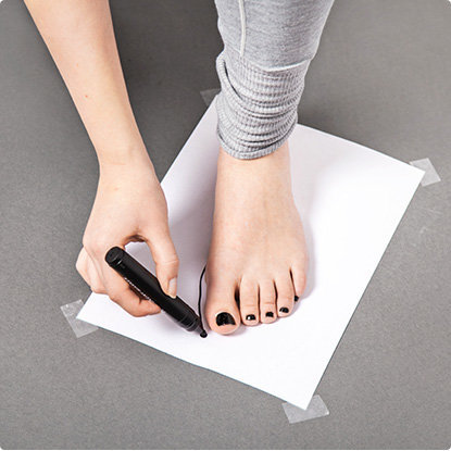 How to measure your feet size